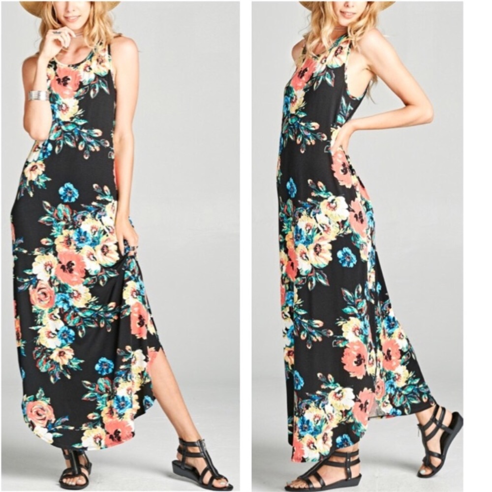 New! Floral Maxi Dress